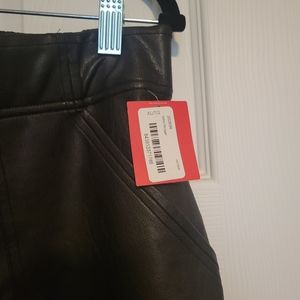 Spanx Faux Leather Joggers,Sz XL